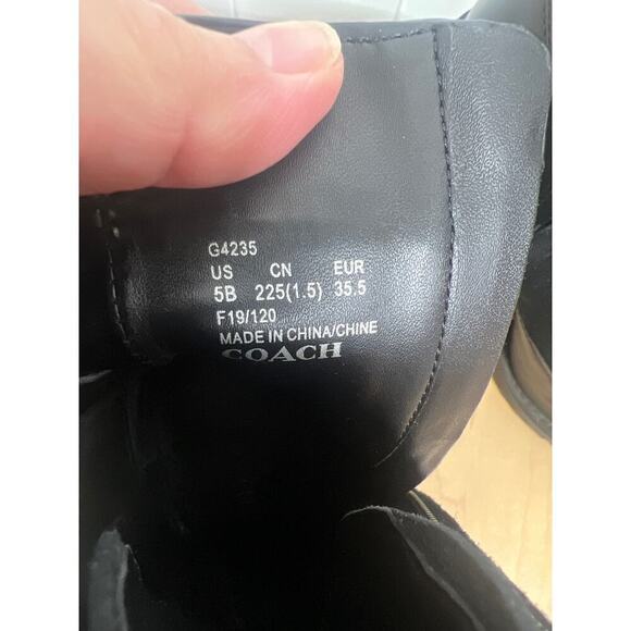 COACH Hedy Bootie in Black Size 5 - Picture 8 of 11